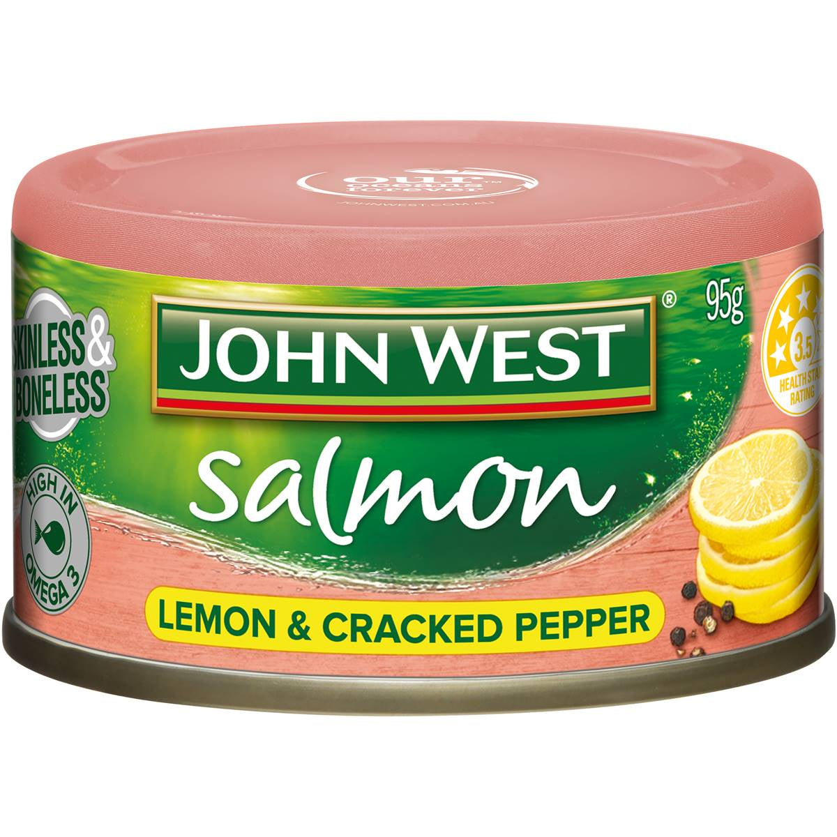 John West Salmon Lemon Pepper 95g