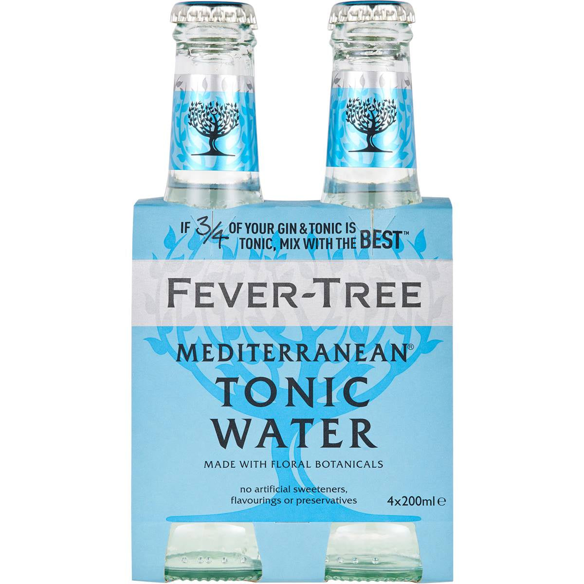 Fever Tree Mediterranean Tonic Water 4 x 200ml