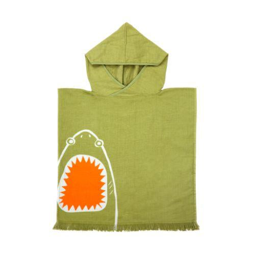 Sunnylife Beach Poncho Shark Attack Olive - EOL