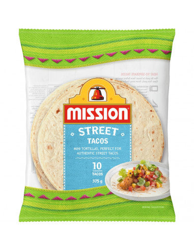 Mission Street Tacos Mini Tortillas 375g 10pk