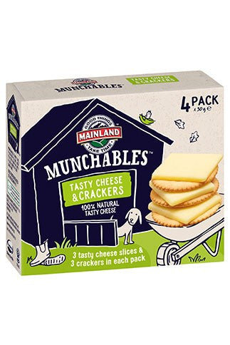 Mainland Munchables Tasty Cheese & Crackers 4x30g