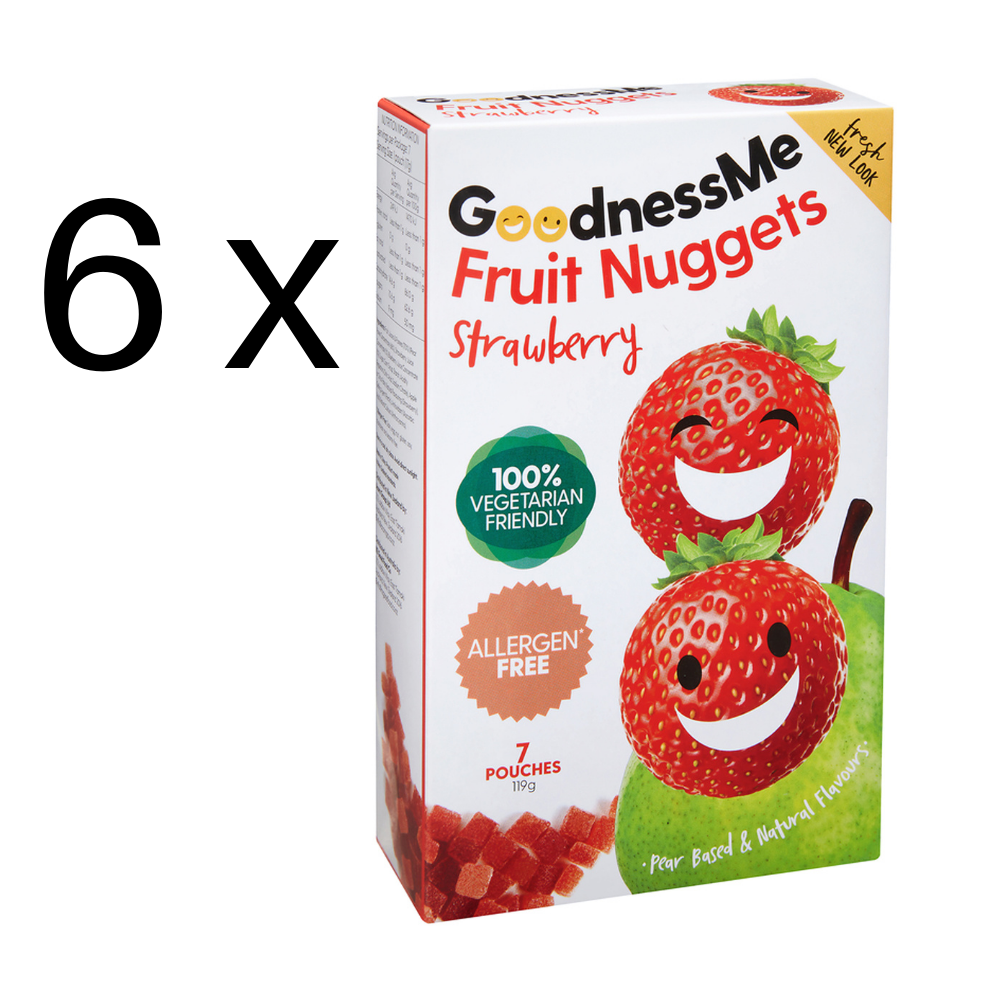 Goodness Me Fruit Nuggets Strawberry 119G