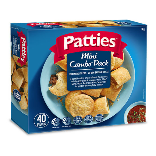 Patties Mini Combo 40s Party Pies & Sausage Rolls