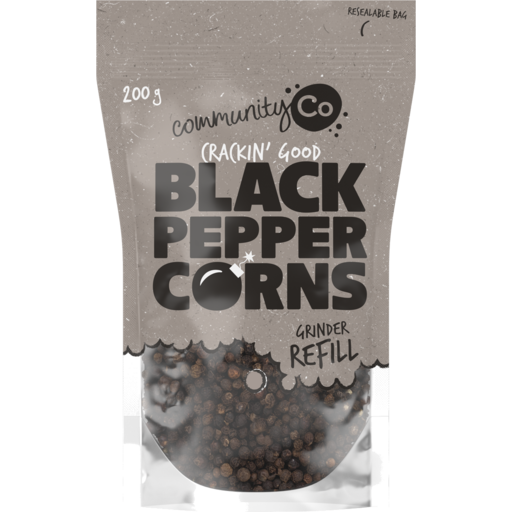 Community Co Black Pepper Corns Refill 200g