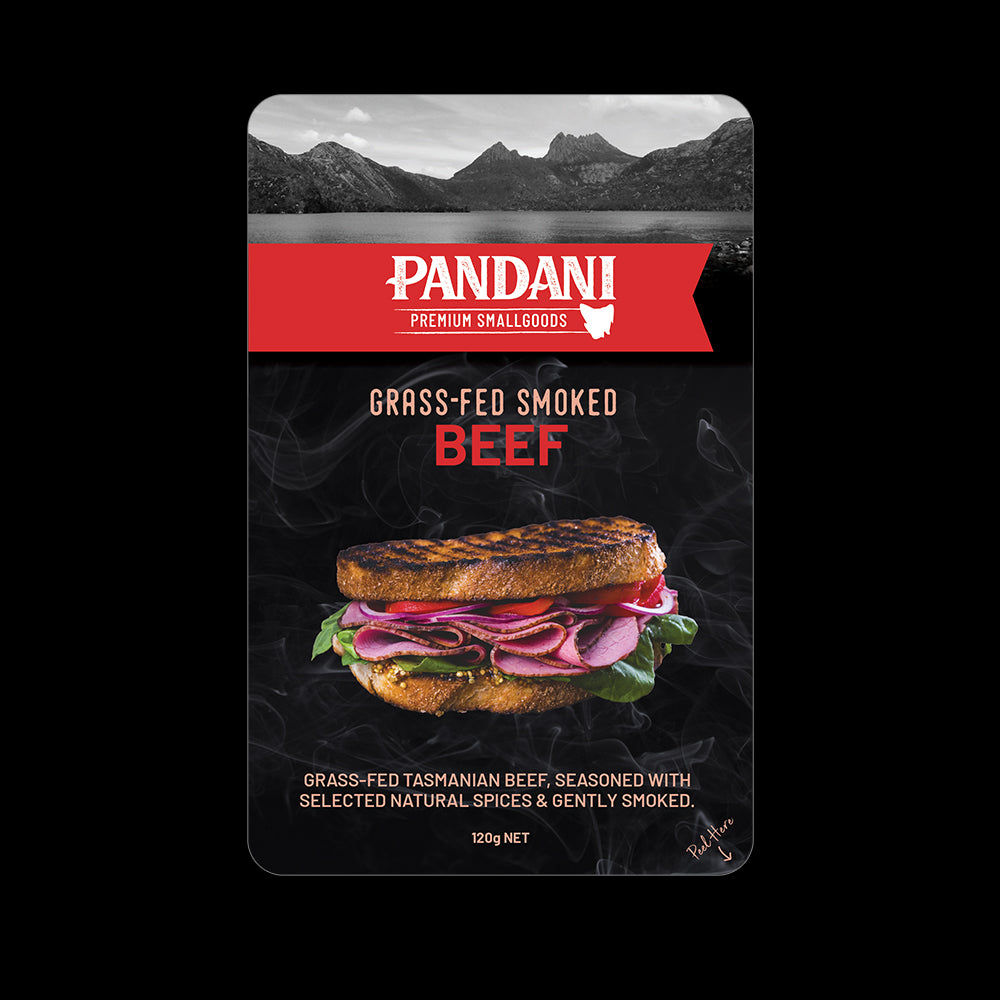 Pandani grass fed Smoked Beef 120g