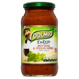 Dolmio Extra Red Wine & Italian Herbs Tomato Pasta Sauce 500g