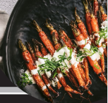 Roasted Carrots with Honey, Sage and Garlic