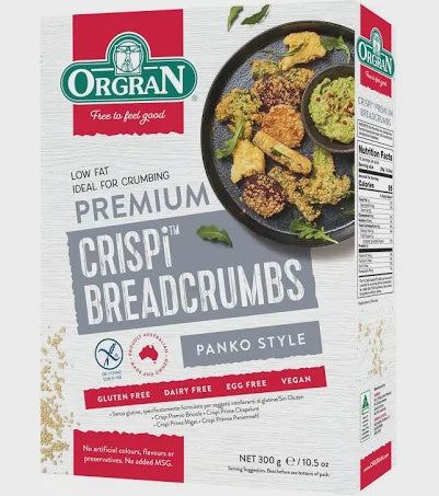 Orgran Gluten Free Crispi Breadcrumbs Panko Style 300g