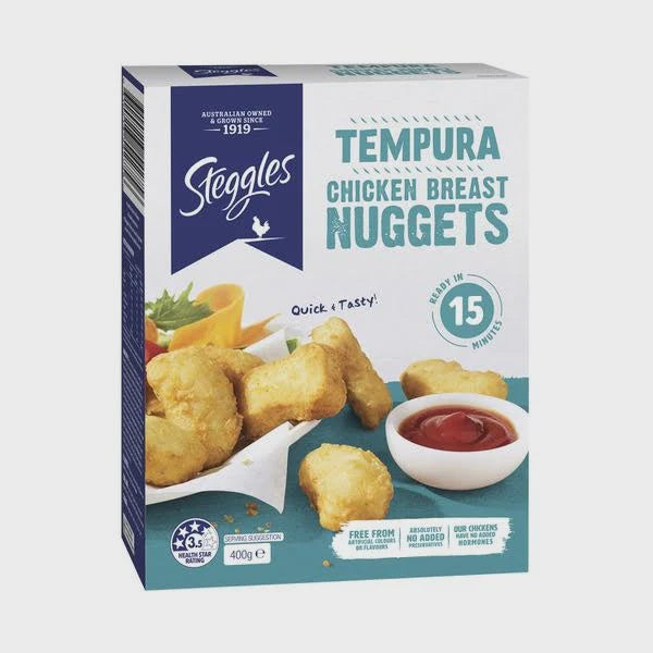 Steggles Chicken Nuggets Tempura 400g - EOL