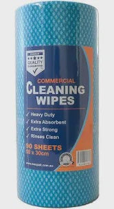 Heavy Duty Cleaning Wipes Roll  X/THK BLUE90S