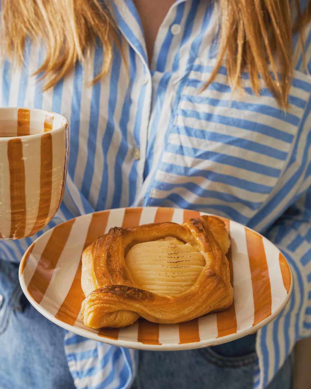 Stripe Small Plate - Terracotta CDH