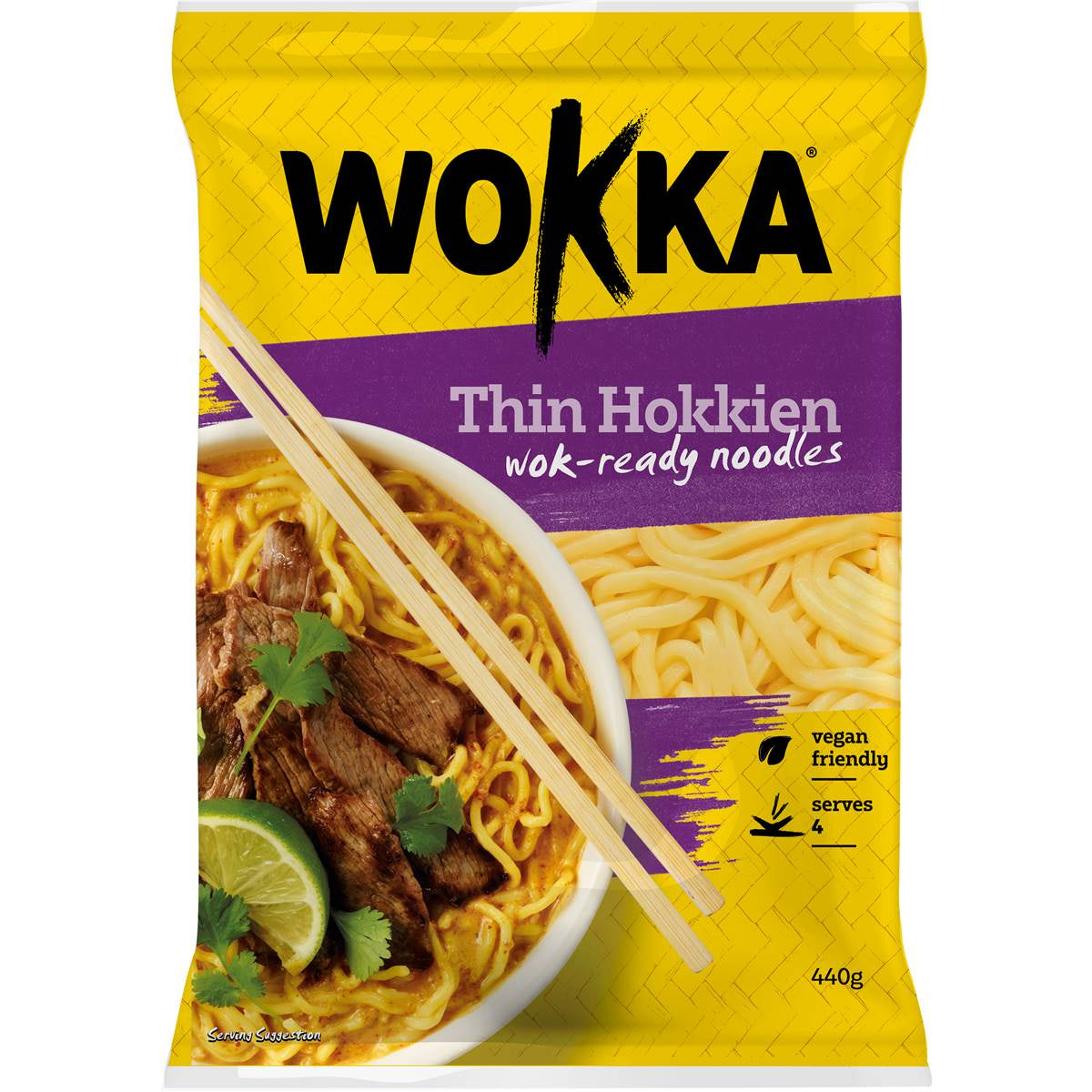 Wokka Thin Hokkien Noodles 440g