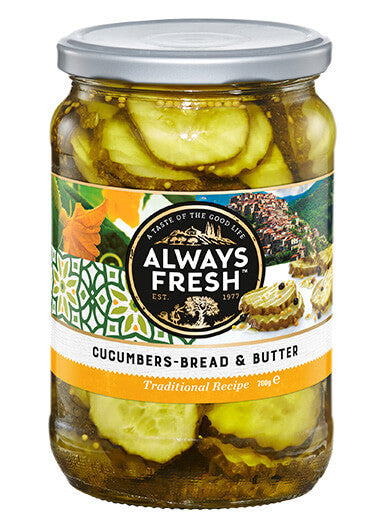 Always Fresh Bread and Butter Cucumbers 700g