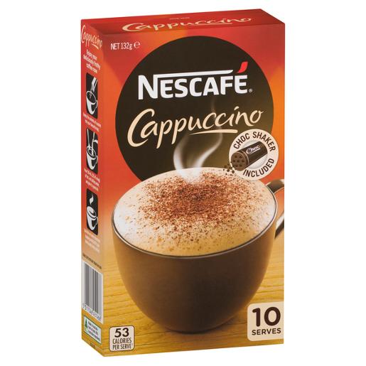 Nescafe Cappuccino Coffee Sachets 10pk 132g