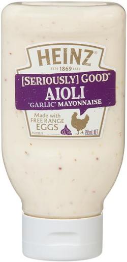 Heinz Seriously Good Garlic Aioli 295ml