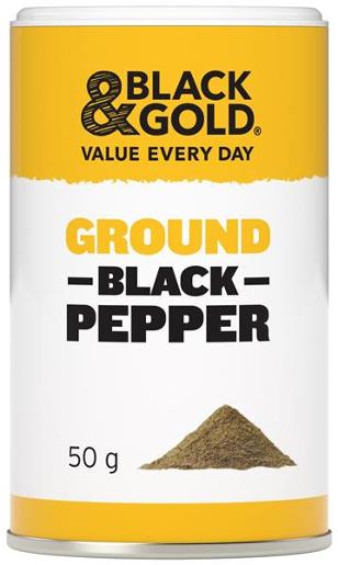 Black & Gold Ground Black Pepper 50g